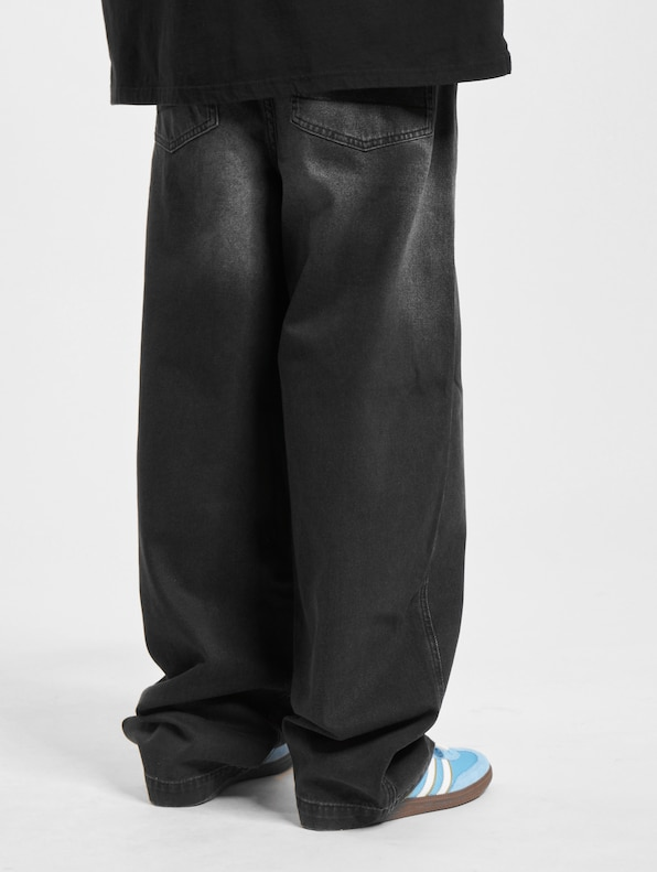 Loose Fit Jeans-Antrasit-Gri
