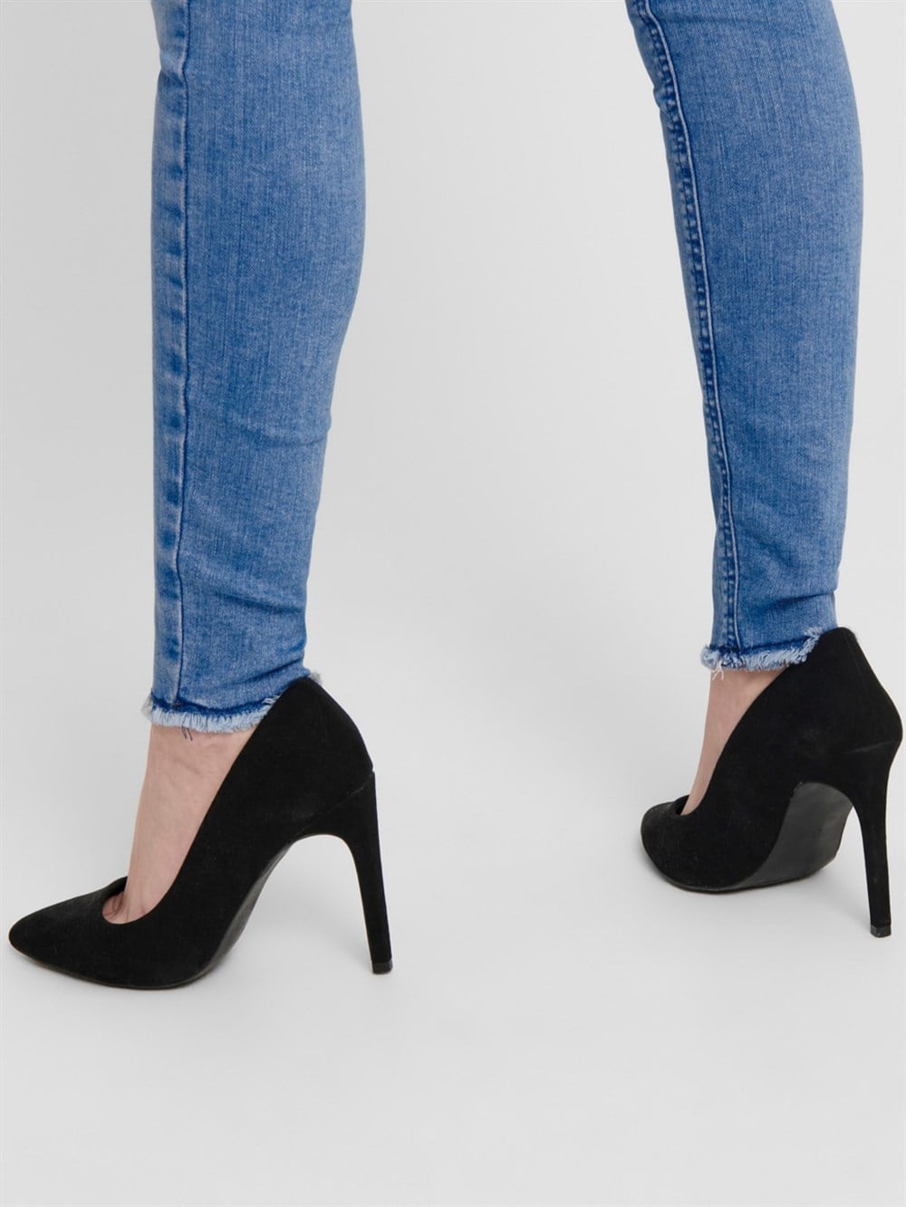 MID ANKLE SKINNY FIT JEANS-Mavi Açık