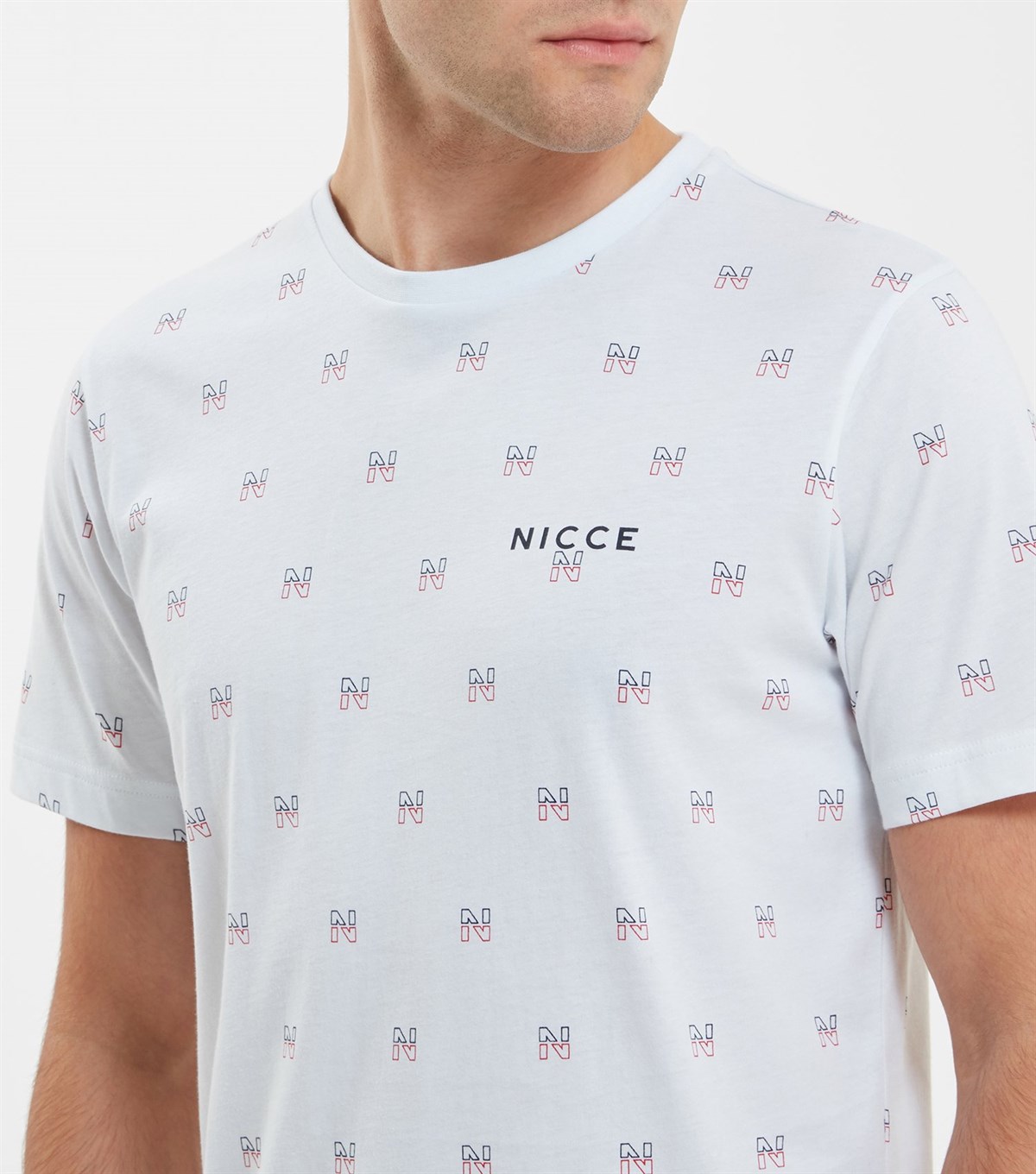 N Logolu  T Shirt-Beyaz