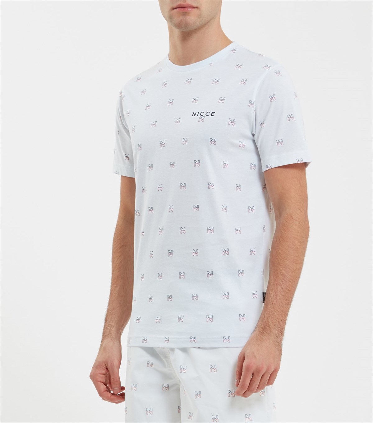 N Logolu  T Shirt-Beyaz