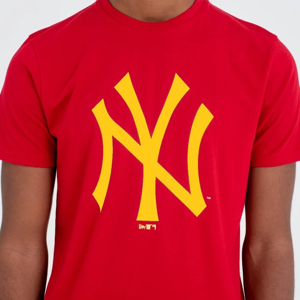 N Y Logo  T shirt-Kırmızı