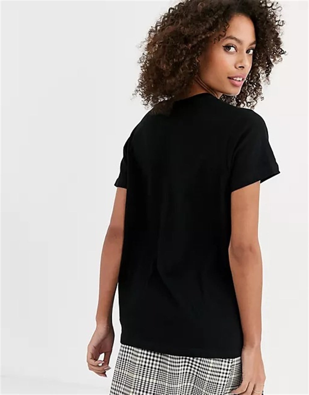 oVERSİZE Ac Dc Baskılı  T shirt-Siyah