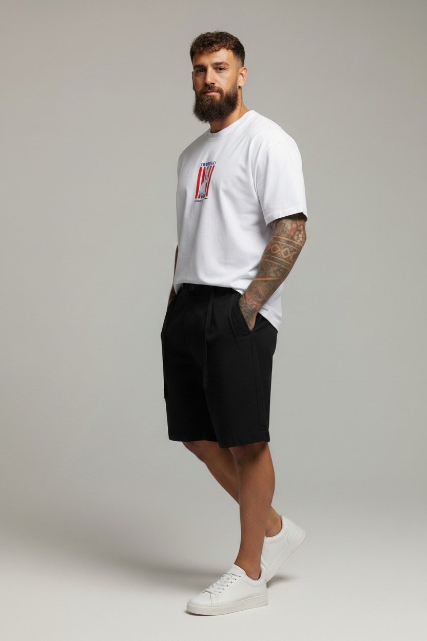 Oversize T shirt-Beyaz