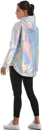 Reflektörlü Yağmurluk-Beyaz