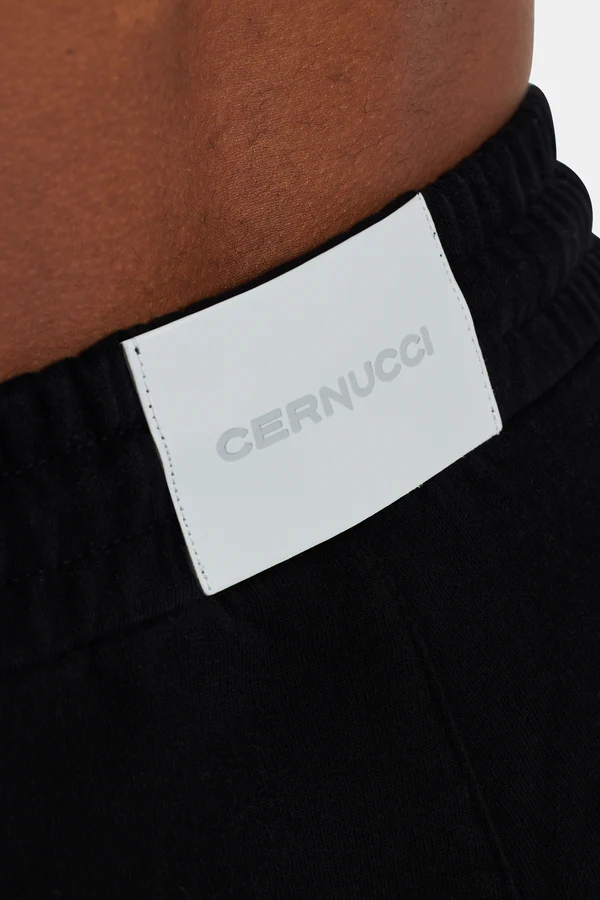 RELAXED FIT C JERSEY SHORT-Siyah