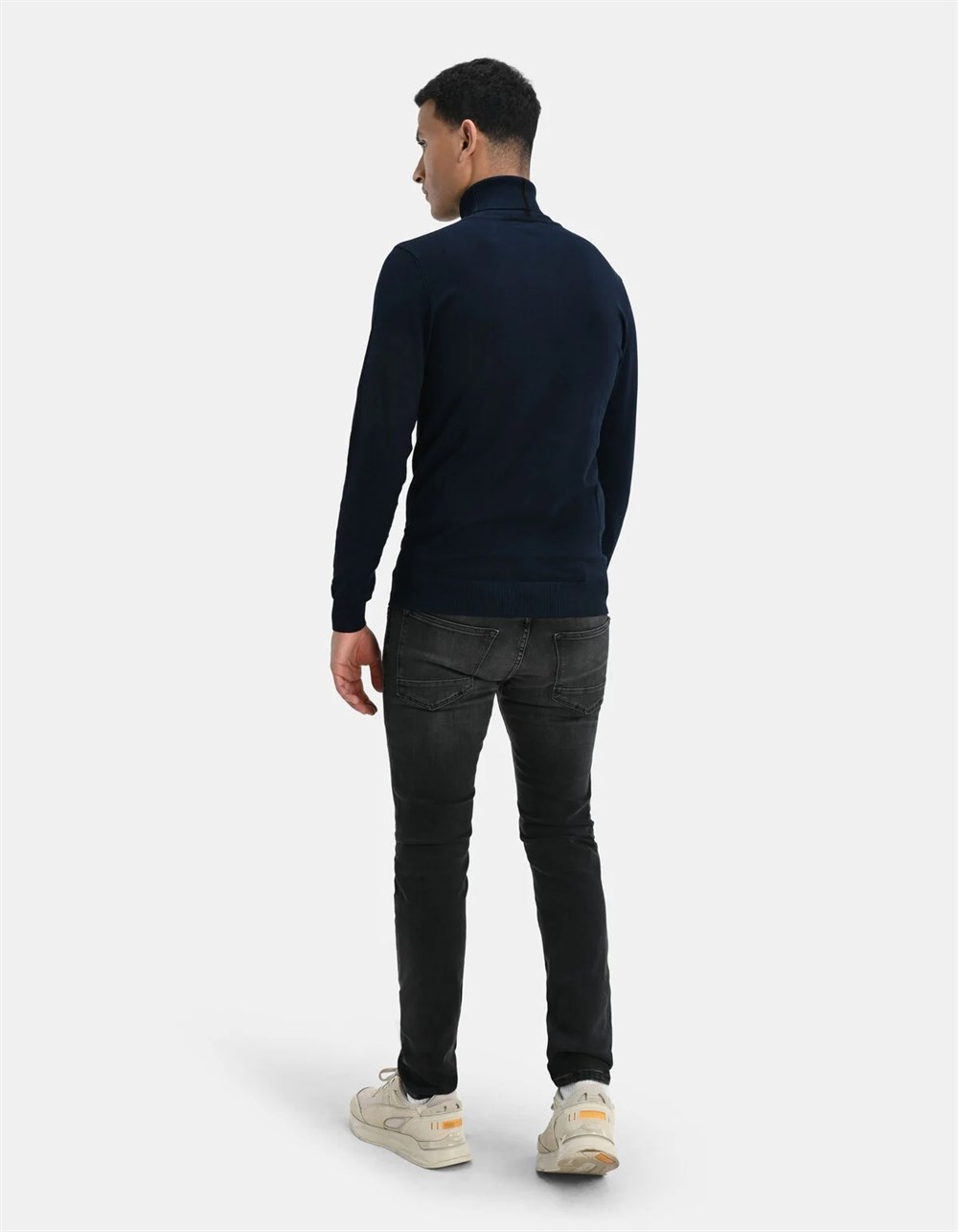 Slim Taşlamalı Jean-Antrasit