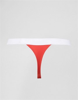 Asos Design Cristmas TAnga  JockStrap İç Çamasırı-Kırmızı-Beyaz