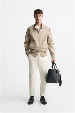 Basic İpli Jogger Pantolon-Ekru