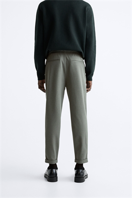 Basic İpli Jogger Pantolon-Haki