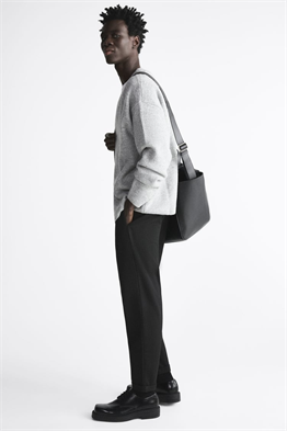 Basic İpli Jogger Pantolon-Siyah