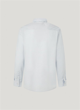 Basic likralı Gömlek-Mavi Açık