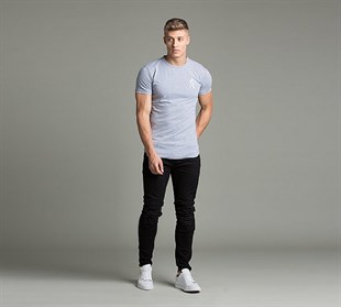 Basic Long T Shirt   Açık-Gri
