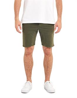 Bermuda Gabardin Şort-Haki