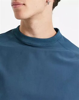 Bis Yaka Poly Sport  Sweat-Mavi