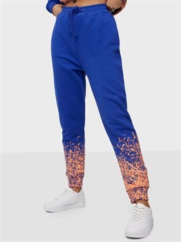 Boya Efektli  Rahat EşofmanAltı Jogger-Saks Mavi