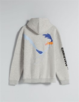 BRSK Road Runner Kapişonlu  Sweat-Gri