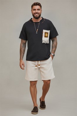 Carpet Etnik T-shirt-Siyah