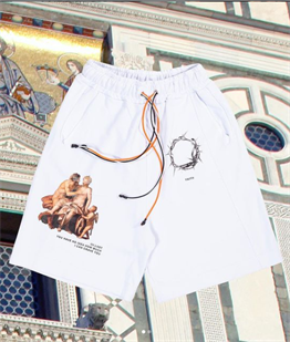 Casual Oversize  Bol Penye (Saint Sinners]Şort-Beyaz