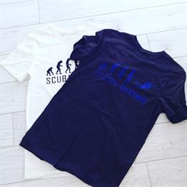 Diving Revulation T Shirt Füme-Beyaz