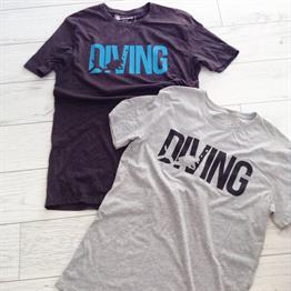 Diving T Shirt-Saks Mavi