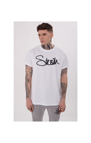 Elyazılı T Shirt-Beyaz