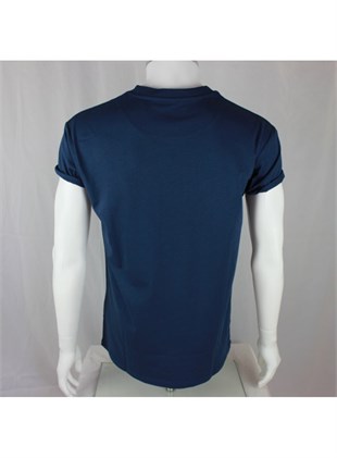 Elyazılı T Shirt-Lacivert