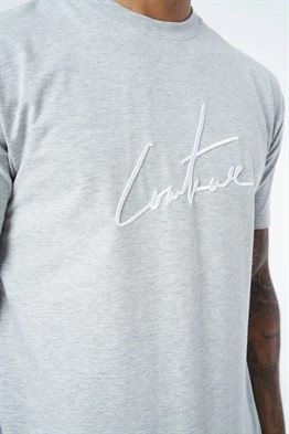 Essantial Slim Fit  T shirt-Gri