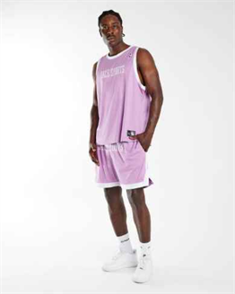 File Kumaş Spor   Oversize  Atlet-Lila