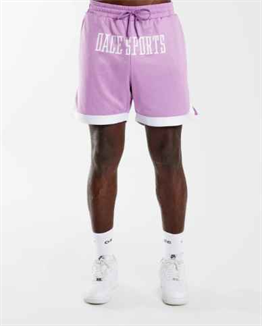 File Kumaş Spor Şort-Lila