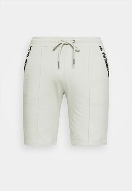 Flock Baskılı  Penye Şort-Yeşil