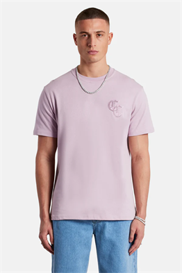 GOTHIC C RHINESTONE T-SHIRT-Bej