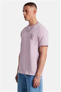 GOTHIC C RHINESTONE T-SHIRT-Lila