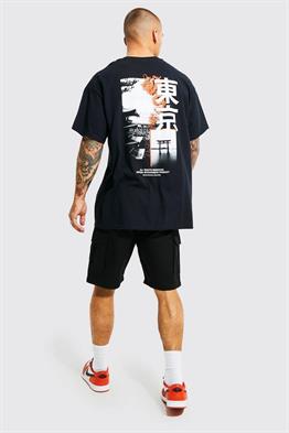 Kargo Gabardin  Şort-Siyah