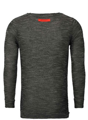 Kesik Yaka FUCK YOU Sweat-Siyah