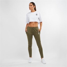 Kısa  Crop  BAsic T Shirt-Beyaz