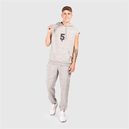 Kolsuz Kapişonlu l Sweat-Gri