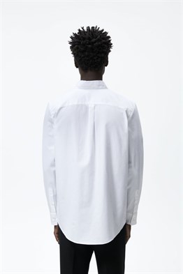 Likralı Gömlek-Beyaz