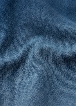 Likralı Soft Kumaş Jean Şort-Mavi