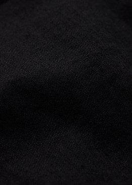 Likralı Soft Kumaş Jean Şort-Siyah