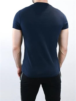 Logolu Basic T shirt-Lacivert