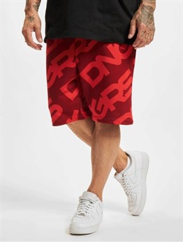 Loose Bol   Penye Şort-Kırmızı