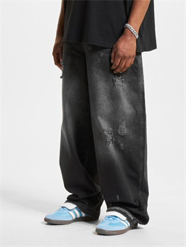 Loose Fit Jeans-Antrasit-Gri