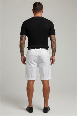 Merserize T-shirt-Beyaz