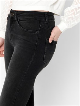 MID ANKLE SKINNY FIT JEANS-Antrasit