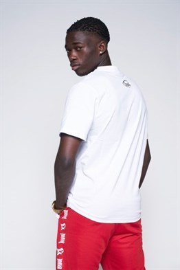 Normal Kesim  Unisex Köpek Baskılı T shirt-Beyaz