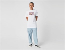 Oversize Banana Baskılı T shirt-Beyaz