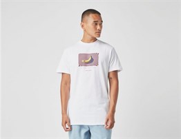 Oversize Banana Baskılı T shirt-Beyaz