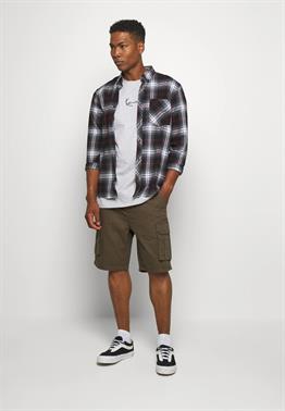 Oversize Basic  Small Logo  T shirt-Gri