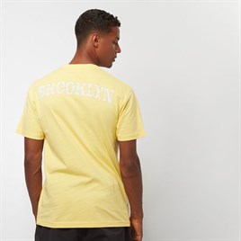 Oversize Brooklyn  Baskılı  T shirt-Sarı