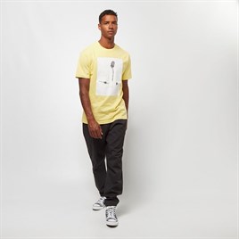 Oversize Brooklyn  Baskılı  T shirt-Sarı